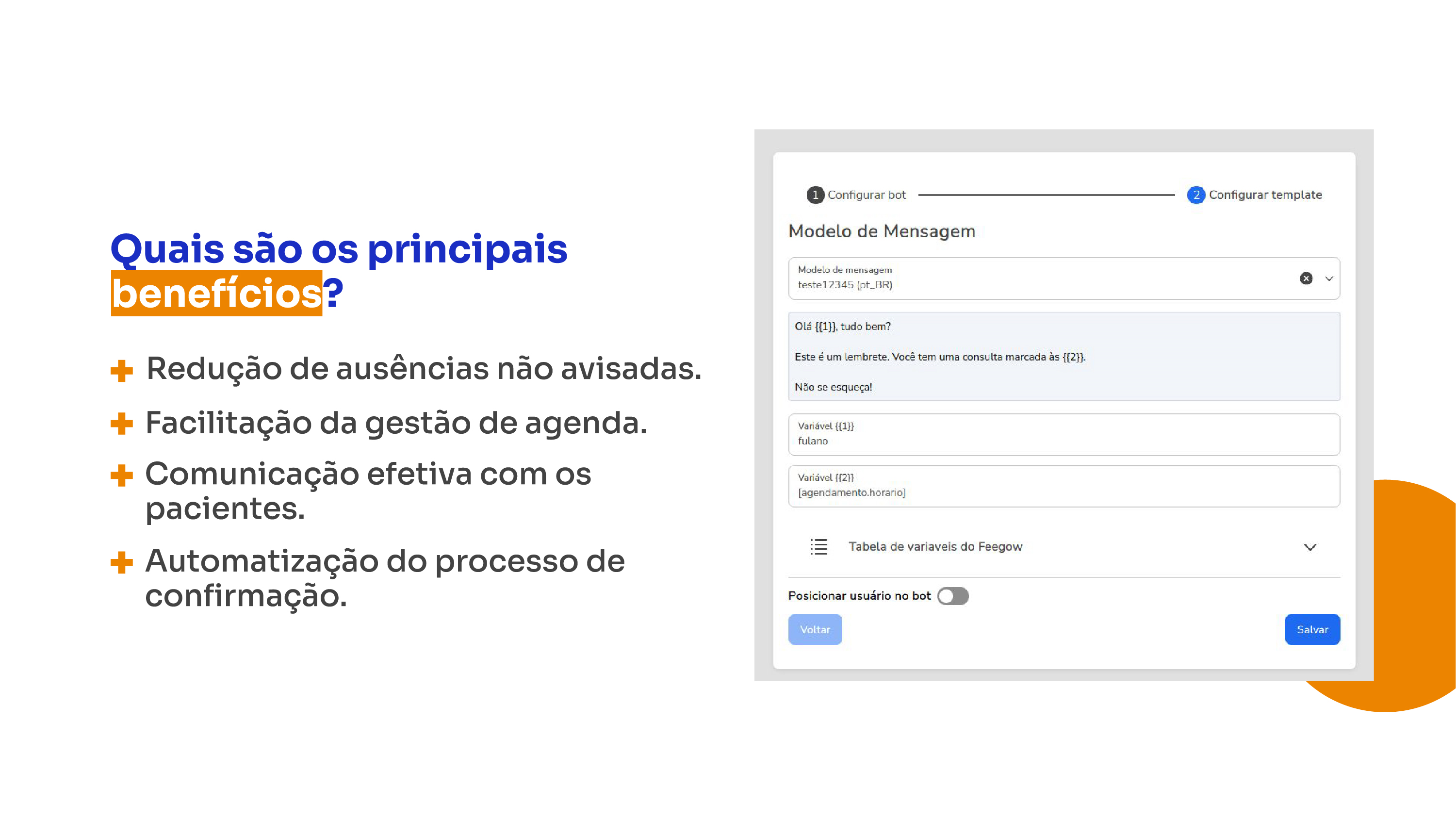 Miniatura de Feegow: Lembrete de agendamentos 3